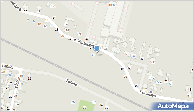 Tomaszów Mazowiecki, Piaskowa, 32, mapa Tomaszów Mazowiecki