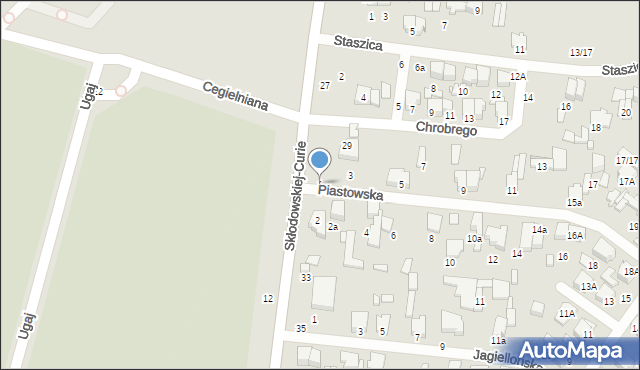 Tomaszów Mazowiecki, Piastowska, 1, mapa Tomaszów Mazowiecki