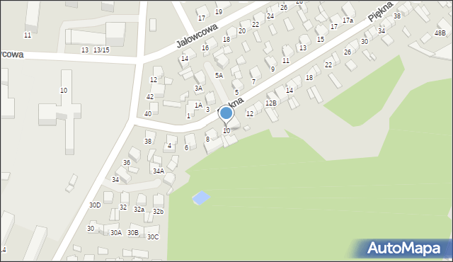 Tomaszów Mazowiecki, Piękna, 10, mapa Tomaszów Mazowiecki