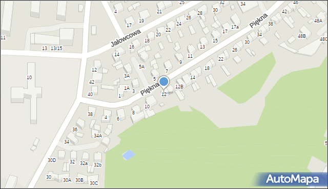 Tomaszów Mazowiecki, Piękna, 12, mapa Tomaszów Mazowiecki