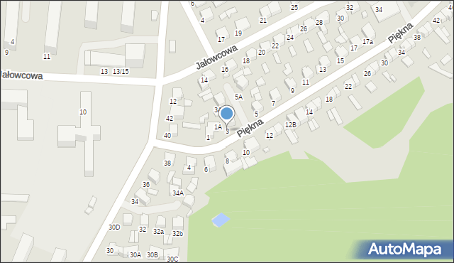 Tomaszów Mazowiecki, Piękna, 3, mapa Tomaszów Mazowiecki