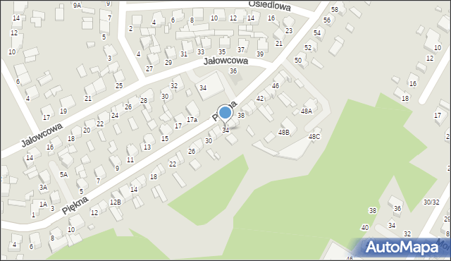 Tomaszów Mazowiecki, Piękna, 34, mapa Tomaszów Mazowiecki