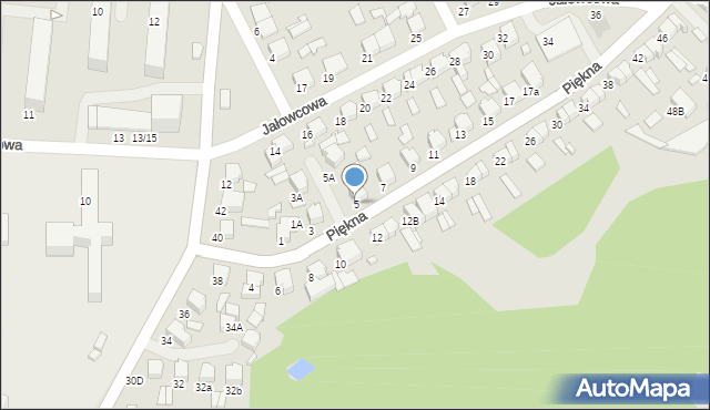 Tomaszów Mazowiecki, Piękna, 5, mapa Tomaszów Mazowiecki