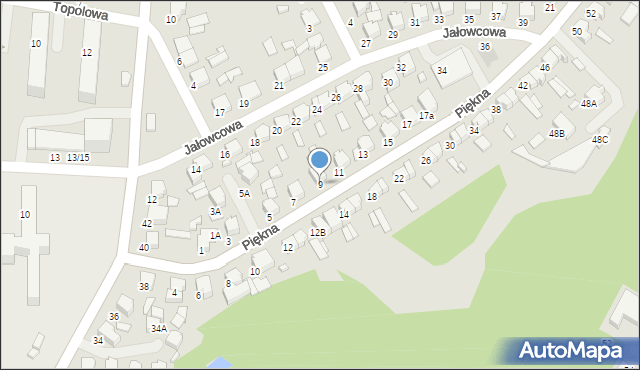 Tomaszów Mazowiecki, Piękna, 9, mapa Tomaszów Mazowiecki