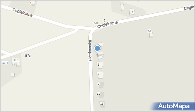 Tomaszów Mazowiecki, Piotrkowska, 3, mapa Tomaszów Mazowiecki