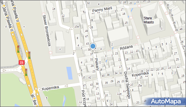 Toruń, Piekary, 33i, mapa Torunia