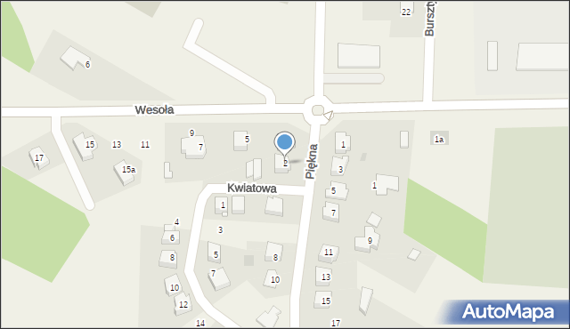 Troszyn, Piękna, 2, mapa Troszyn