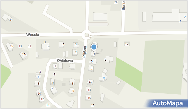 Troszyn, Piękna, 3, mapa Troszyn