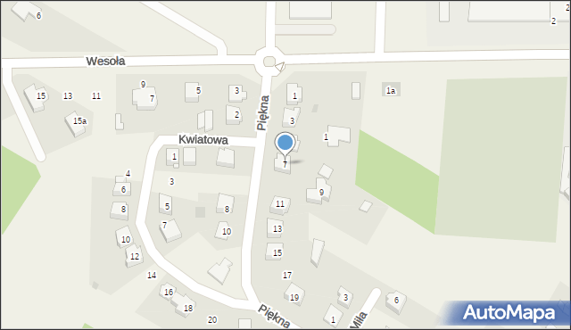 Troszyn, Piękna, 7, mapa Troszyn