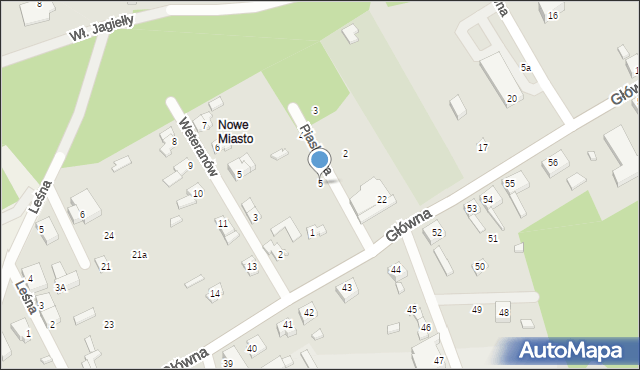 Trzciel, Piaskowa, 5, mapa Trzciel