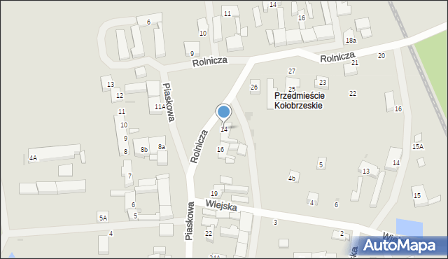 Trzebiatów, Piaskowa, 14, mapa Trzebiatów