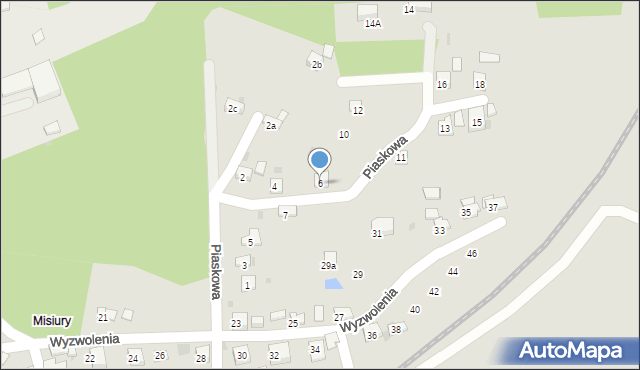 Trzebinia, Piaskowa, 6, mapa Trzebinia