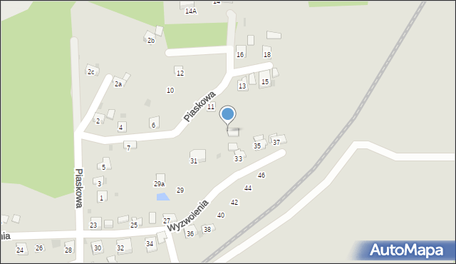 Trzebinia, Piaskowa, 9a, mapa Trzebinia