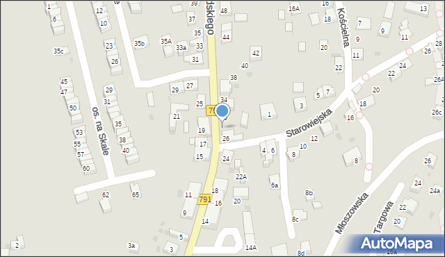 Trzebinia, Piłsudskiego Józefa, marsz., 28, mapa Trzebinia