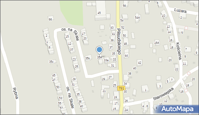 Trzebinia, Piłsudskiego Józefa, marsz., 35A, mapa Trzebinia