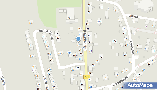 Trzebinia, Piłsudskiego Józefa, marsz., 37, mapa Trzebinia