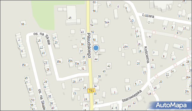 Trzebinia, Piłsudskiego Józefa, marsz., 46, mapa Trzebinia