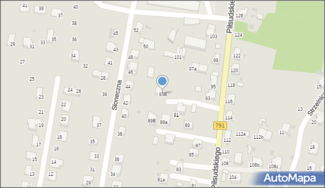 Trzebinia, Piłsudskiego Józefa, marsz., 93B, mapa Trzebinia
