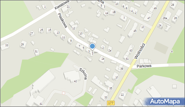 Tuczno, Piaskowa, 1, mapa Tuczno