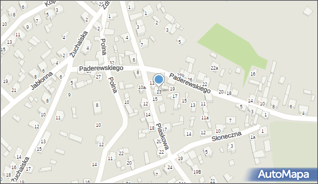 Tuliszków, Piaskowa, 13, mapa Tuliszków