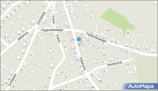 Tuliszków, Piaskowa, 15, mapa Tuliszków