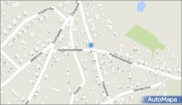 Tuliszków, Piaskowa, 8, mapa Tuliszków