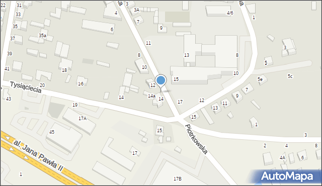 Tuszyn, Piotrkowska, 18, mapa Tuszyn