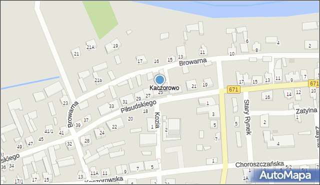 Tykocin, Piłsudskiego Józefa, marsz., 25, mapa Tykocin