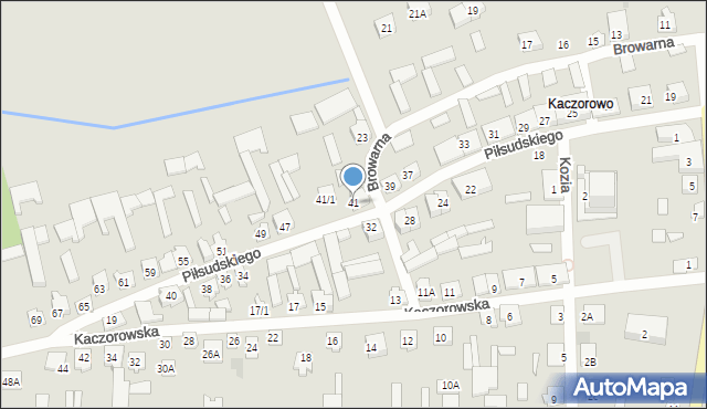 Tykocin, Piłsudskiego Józefa, marsz., 41, mapa Tykocin