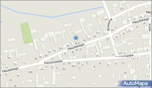 Tykocin, Piłsudskiego Józefa, marsz., 51, mapa Tykocin