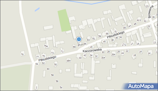 Tykocin, Piłsudskiego Józefa, marsz., 67, mapa Tykocin