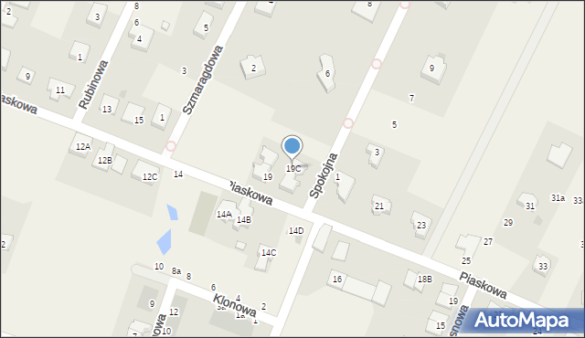 Tyniec Mały, Piaskowa, 19C, mapa Tyniec Mały