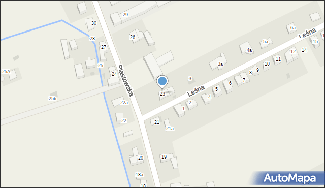 Uciechów, Piastowska, 23, mapa Uciechów