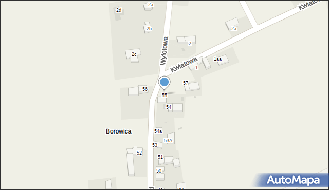 Uciechów, Piastowska, 55, mapa Uciechów