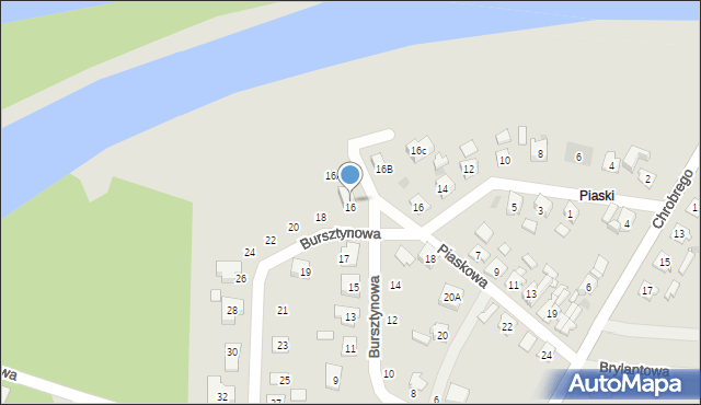 Ujazd, Piaskowa, 16a, mapa Ujazd