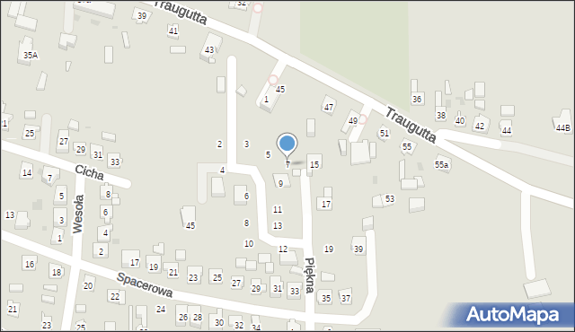 Ujazd, Piękna, 7, mapa Ujazd