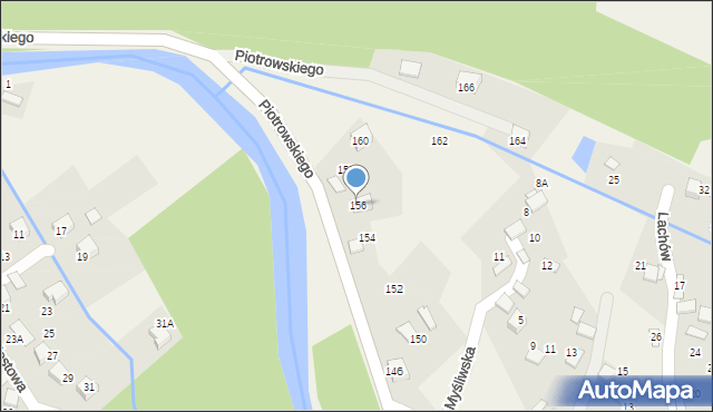 Ujsoły, Piotrowskiego, ks. prał., 156, mapa Ujsoły