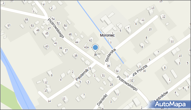 Ujsoły, Piotrowskiego, ks. prał., 38, mapa Ujsoły