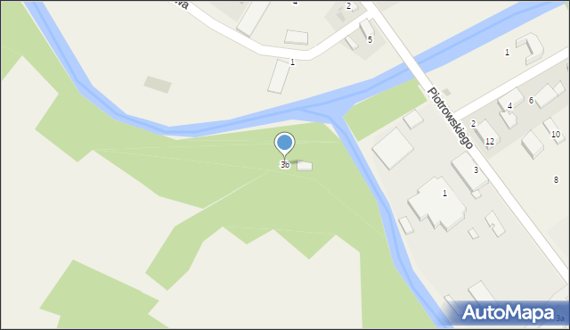 Ujsoły, Piotrowskiego, ks. prał., 3b, mapa Ujsoły