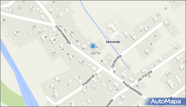 Ujsoły, Piotrowskiego, ks. prał., 42a, mapa Ujsoły