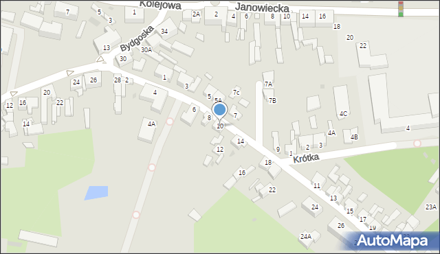 Wągrowiec, Piaskowa, 10, mapa Wągrowiec