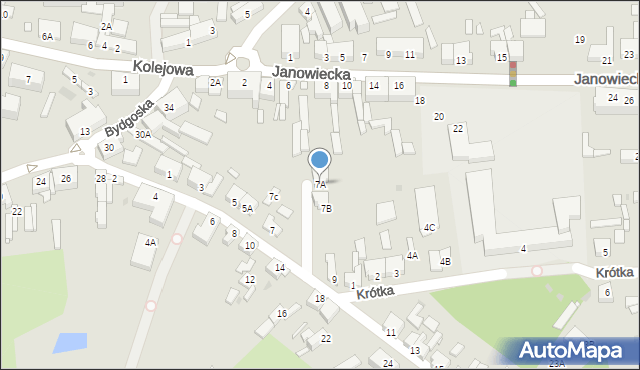 Wągrowiec, Piaskowa, 7A, mapa Wągrowiec