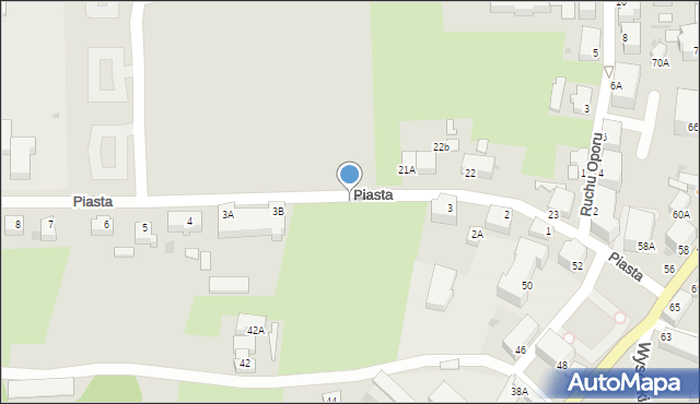 Wałbrzych, Piasta, 3c, mapa Wałbrzycha