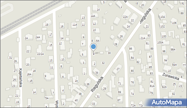 Warszawa, Piskorska, 4, mapa Warszawy