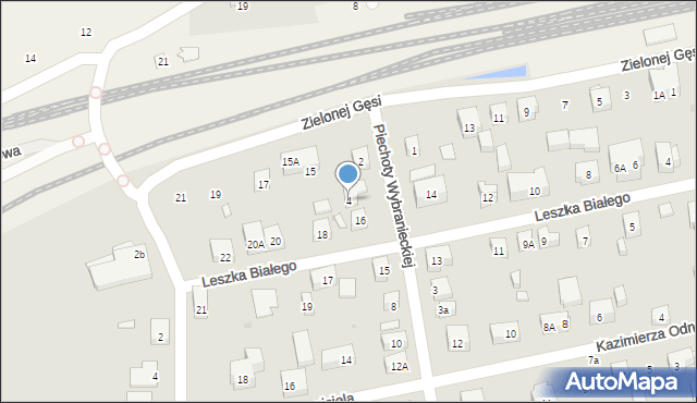 Warszawa, Piechoty Wybranieckiej, 4, mapa Warszawy