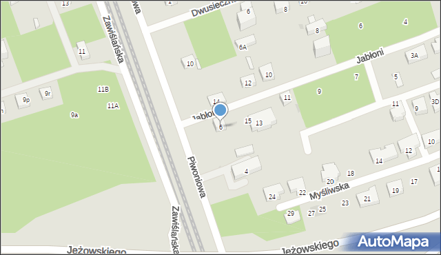 Warszawa, Piwoniowa, 6, mapa Warszawy