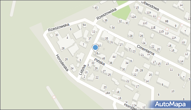 Warszawa, Pińska, 52, mapa Warszawy