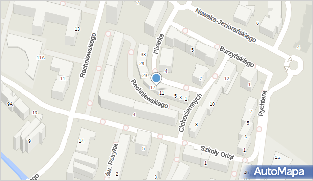 Warszawa, Pisarka Mariana, 15, mapa Warszawy