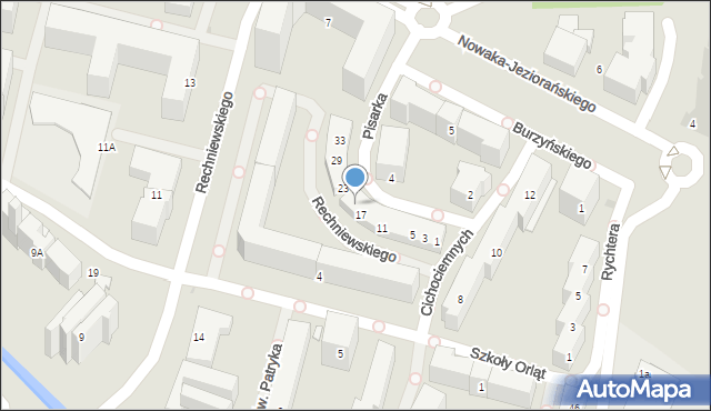 Warszawa, Pisarka Mariana, 21, mapa Warszawy