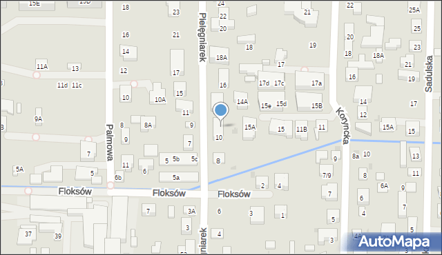 Warszawa, Pielęgniarek, 12, mapa Warszawy